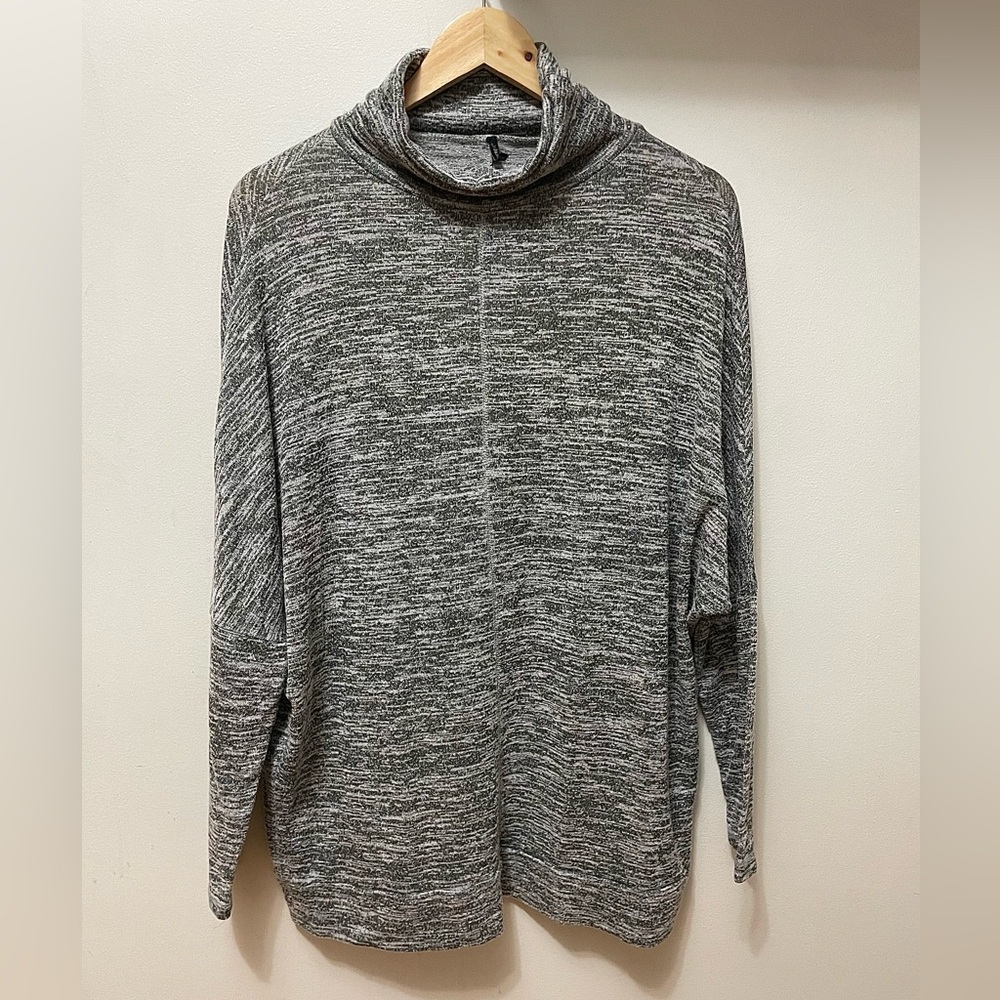 Soya Concept heather grey cowl neck pullover cozy winter/fall sweater M-L